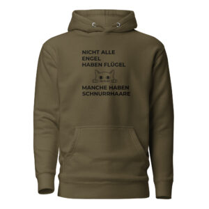 Unisex-Kapuzenpullover “Nicht alle Engel..Schnurrhaare”