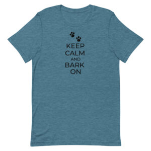 Unisex-T-Shirt “Keep calm and bark on”