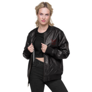 Fable-Leder-Bomberjacke
