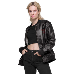 Fable-Leder-Bomberjacke